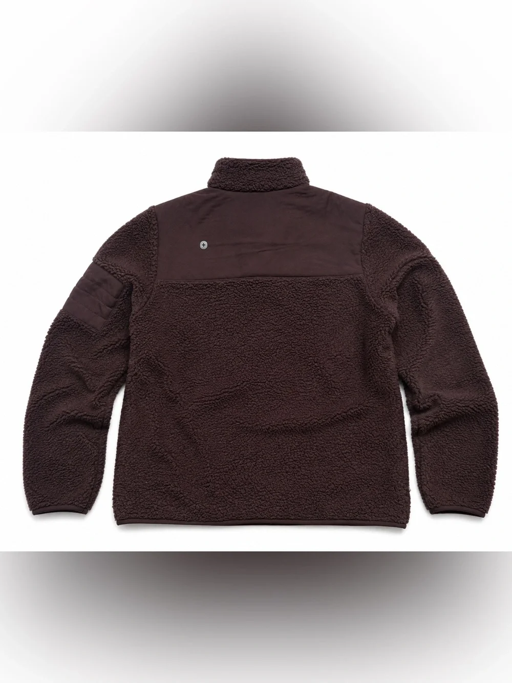 FIGS On-Shift High Pile Sherpa Jacket Espresso Brown Size Small